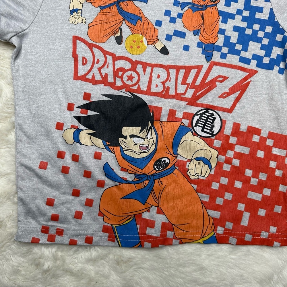 Dragon Ball Z Pajama Set 2 Pc Grey/Blue/Orange Size 6 - Picture 3 of 16